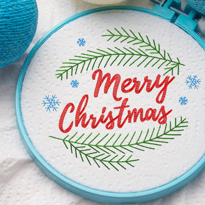 Merry Christmas - Embroidery design