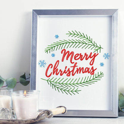 Merry Christmas - Embroidery design