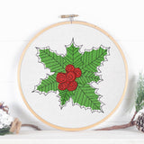 Holly - Christmas embroidery design