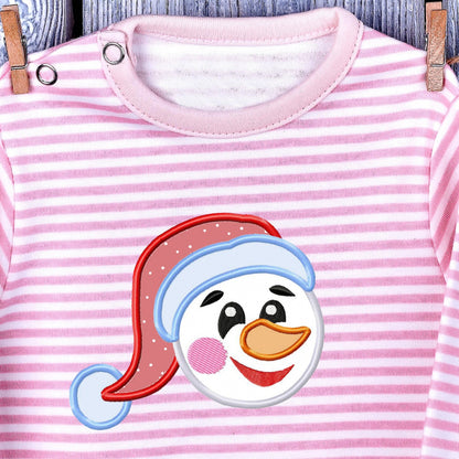 Snowman - Applique embroidery design