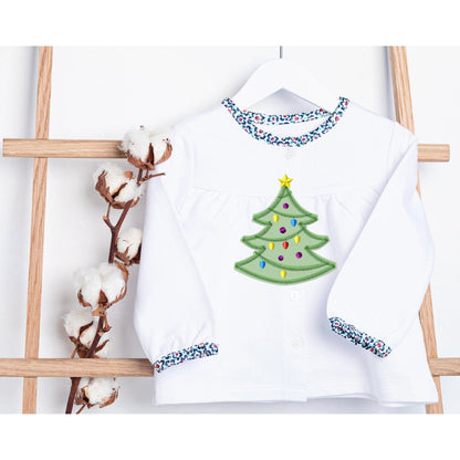 Tree Zig Zag - Applique embroidery design