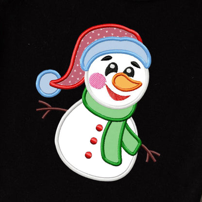 Snowman - Applique embroidery design