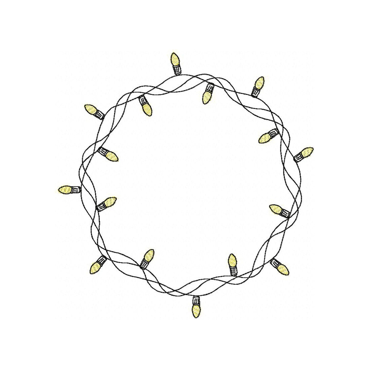 Wreath - Embroidery design