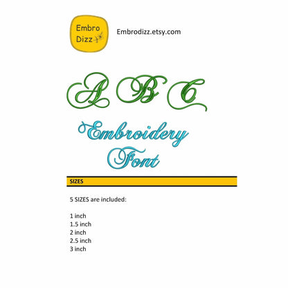 ABC - Embroidery font