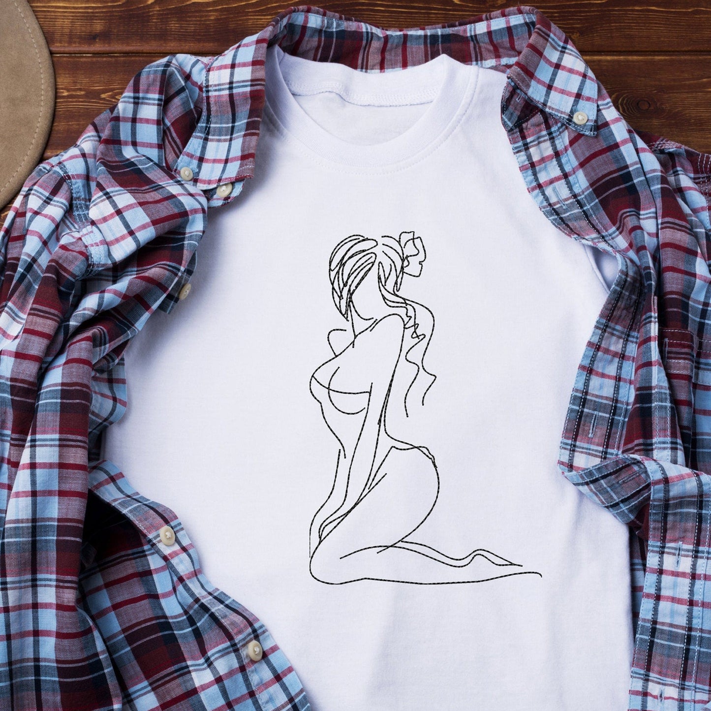 Sexy woman - Embroidery design