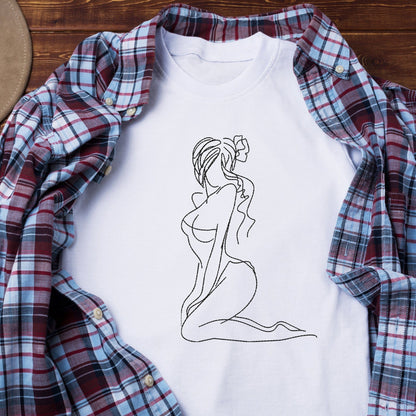 Sexy woman - Embroidery design