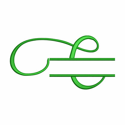 Angy - Split Embroidery font