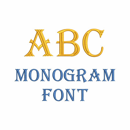 ABC - Monogram Embroidery font