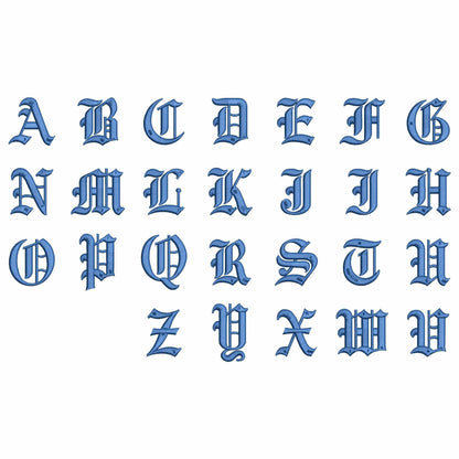 Ancient - Embroidery font