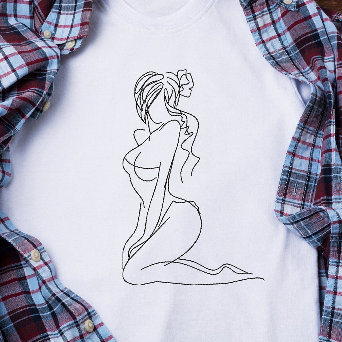 Sexy woman - Embroidery design