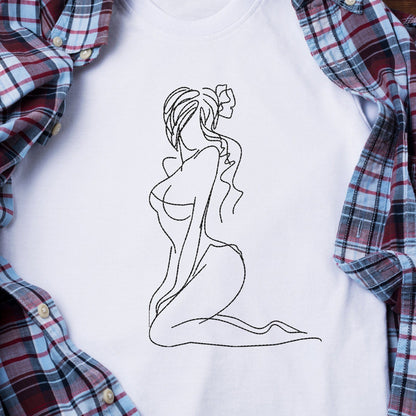 Sexy woman - Embroidery design