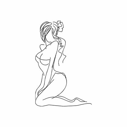 Sexy woman - Embroidery design