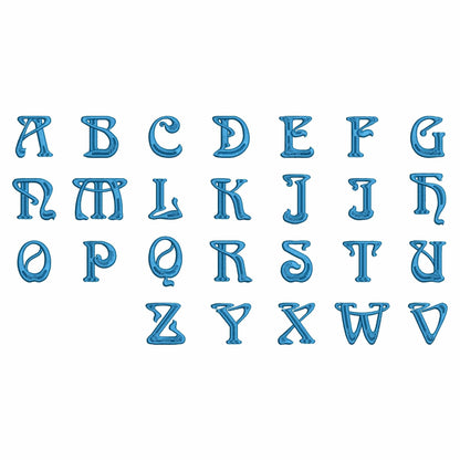 Antique - Embroidery font