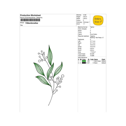 Wild Flower - Embroidery design