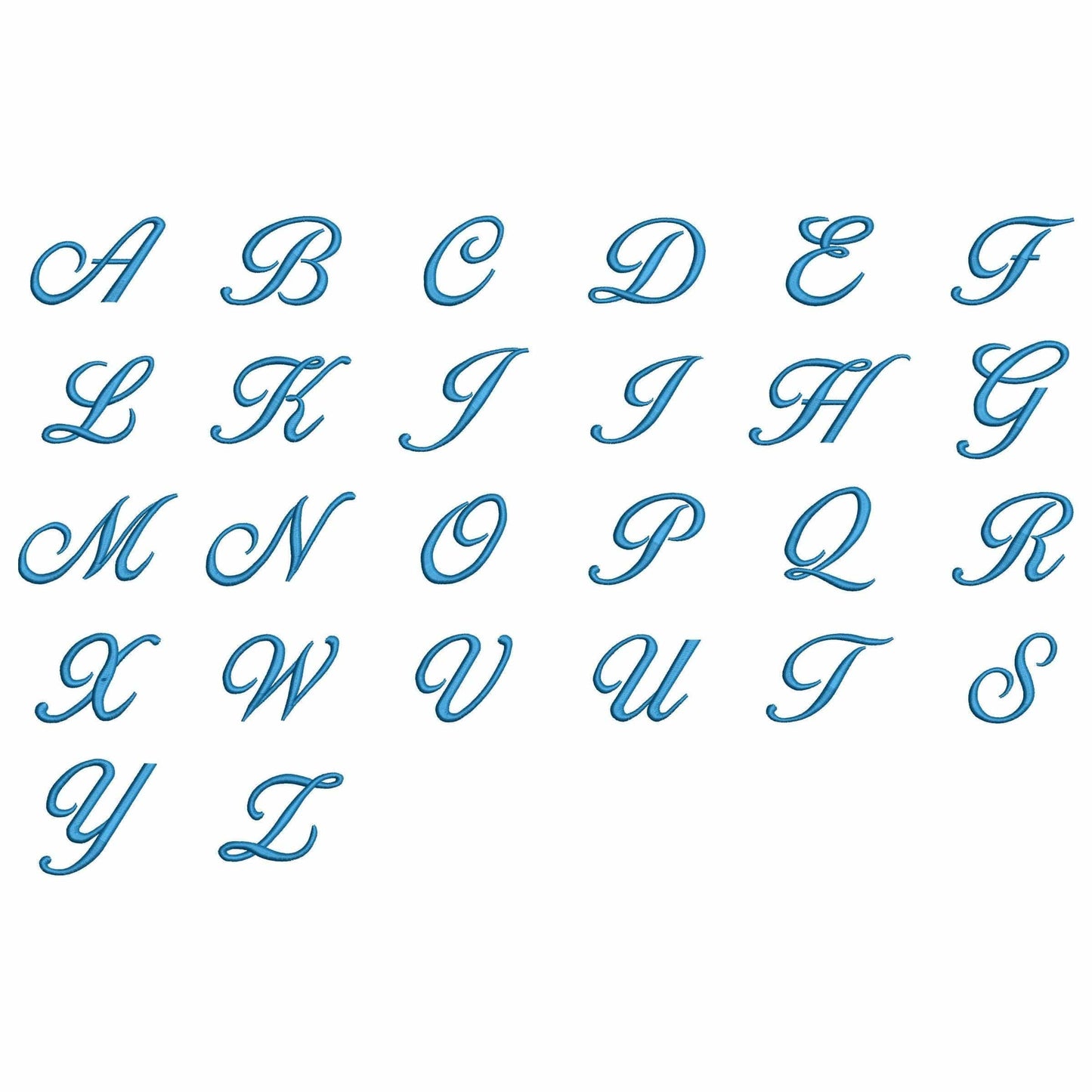 Melody - Embroidery font