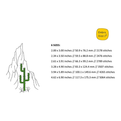 Cactus - Embroidery design