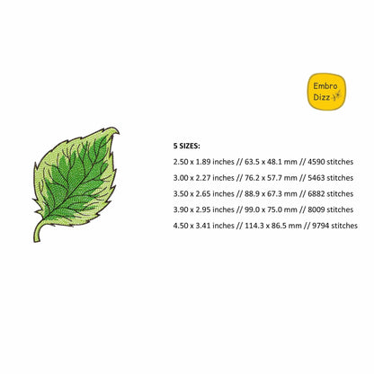 Leaf - Embroidery design