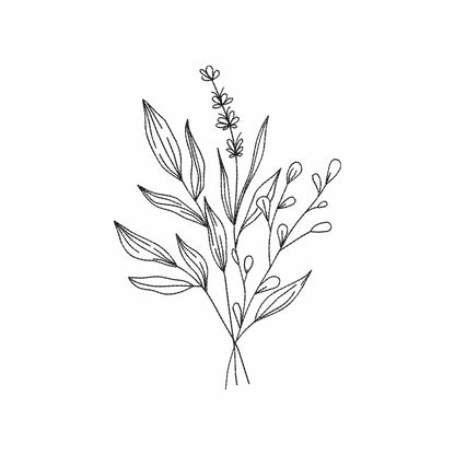 Floral bouquet - Embroidery design