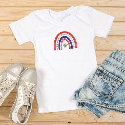America rainbow - Embroidery design