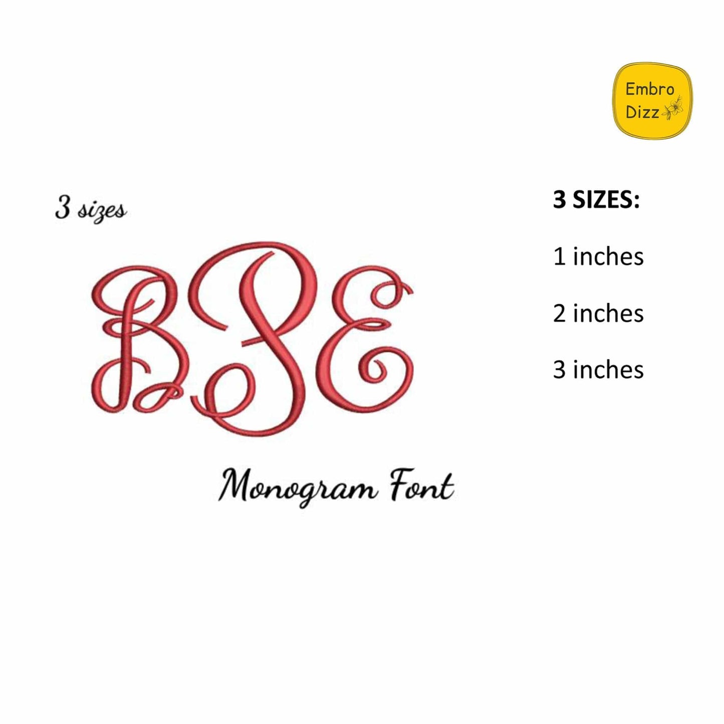Monogram Embroidery font