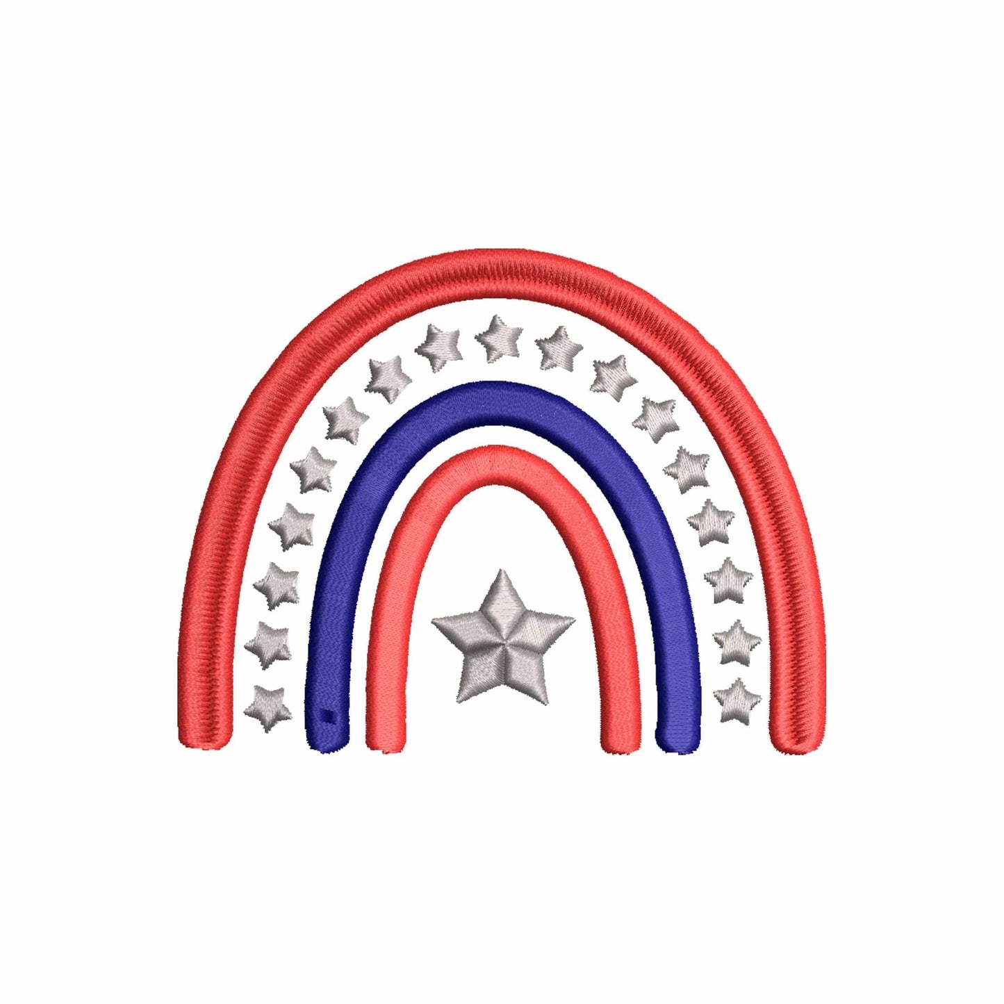 America rainbow - Embroidery design