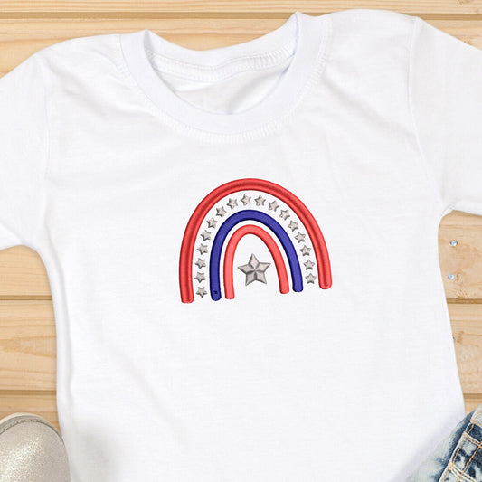 America rainbow - Embroidery design
