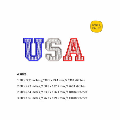 USA - Embroidery design