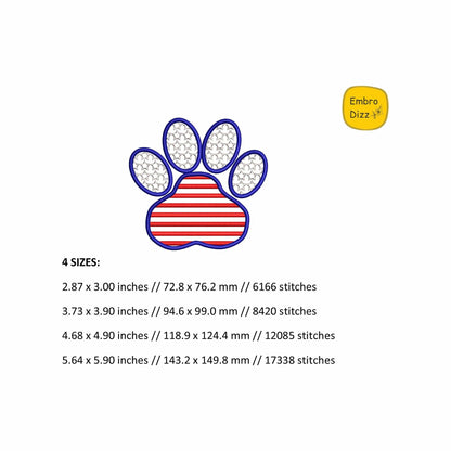 American paw - Embroidery design