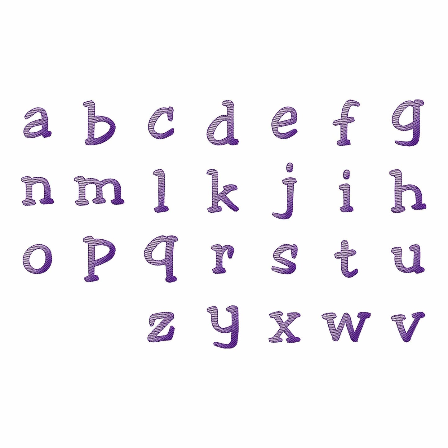 Lucky - Sketch embroidery font