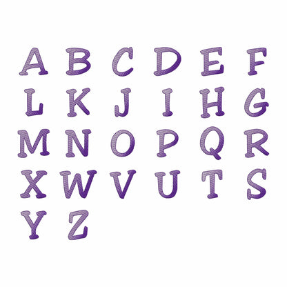 Lucky - Sketch embroidery font