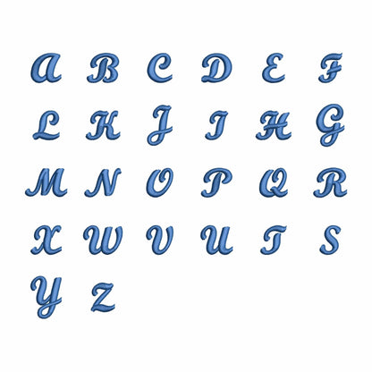 Script - Mini embroidery font