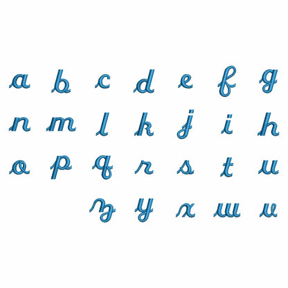 Italian - Mini embroidery font