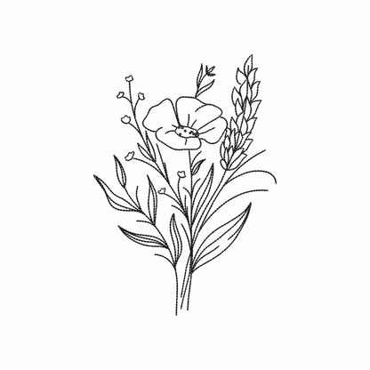Wildflower - Embroidery design
