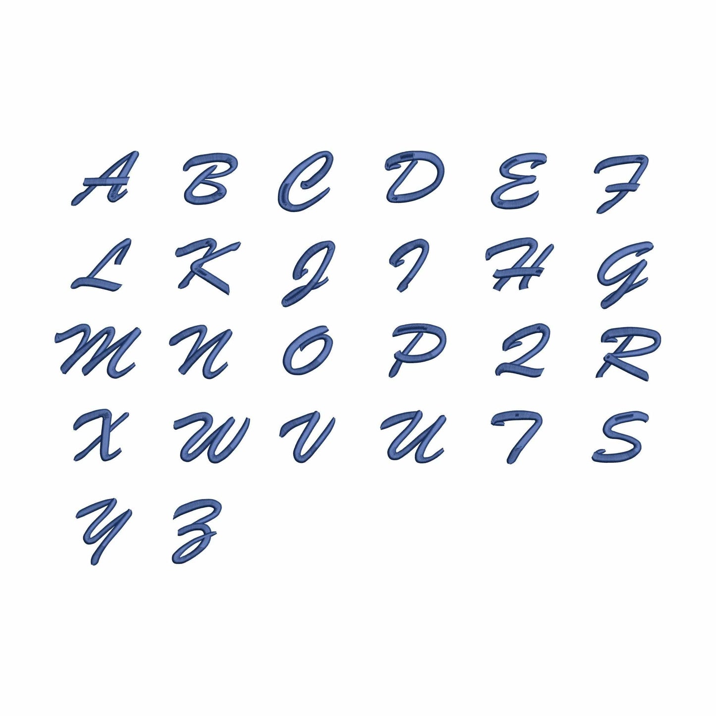 Jolly - Large Embroidery font