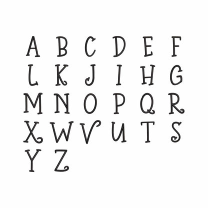 Jingle Bells - Serif embroidery font