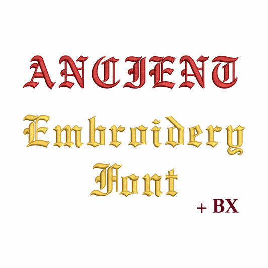 Ancient - Embroidery font