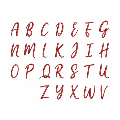 Amelia Large - Embroidery font