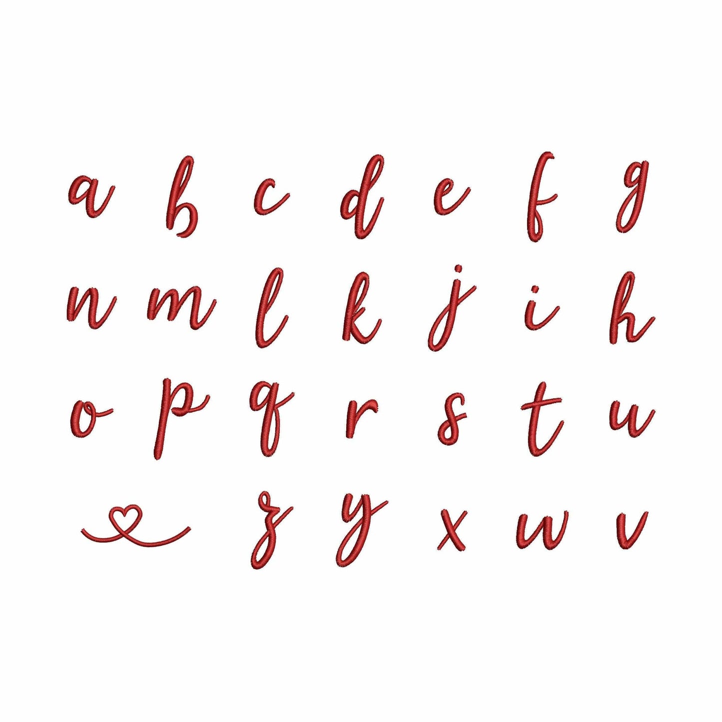 Amelia Large - Embroidery font