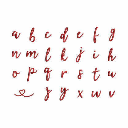 Amelia Large - Embroidery font