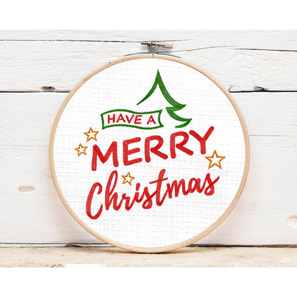 4 Christmas embroidery designs bundle