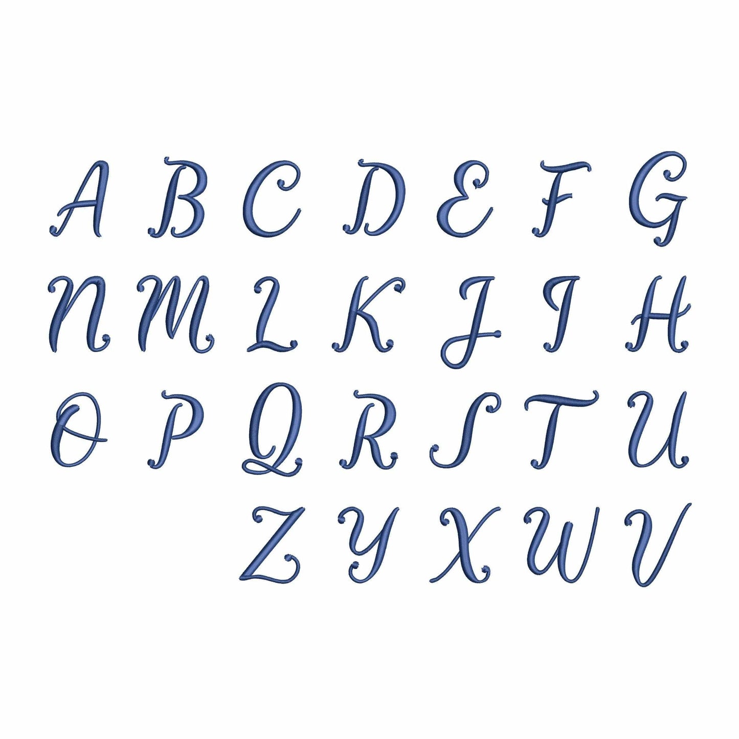 Addy - Christmas embroidery font