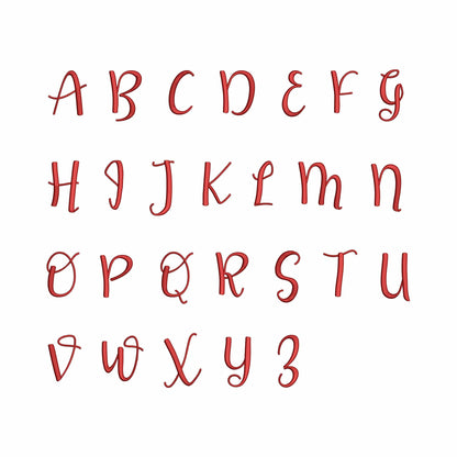 Paulina - Embroidery font