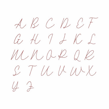 Marlena - Bean stitch Embroidery font