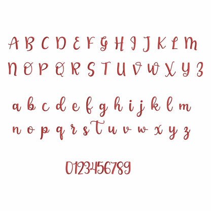 Paulina - Embroidery font