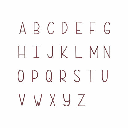Farmhouse - Mini embroidery font