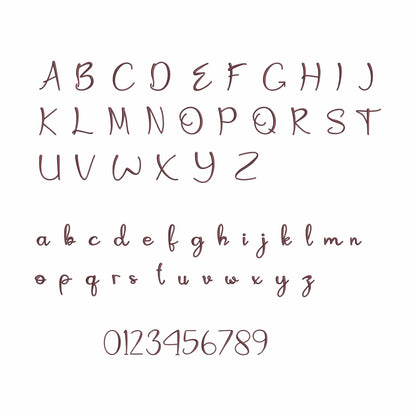 Coffee - Embroidery font