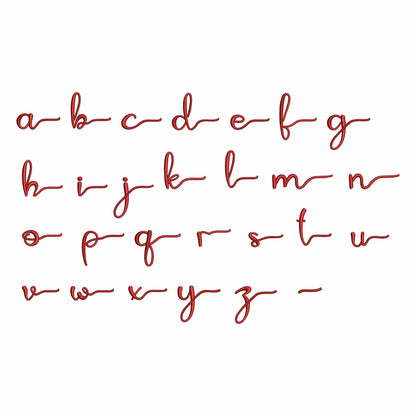 Coffee with tails - Embroidery font