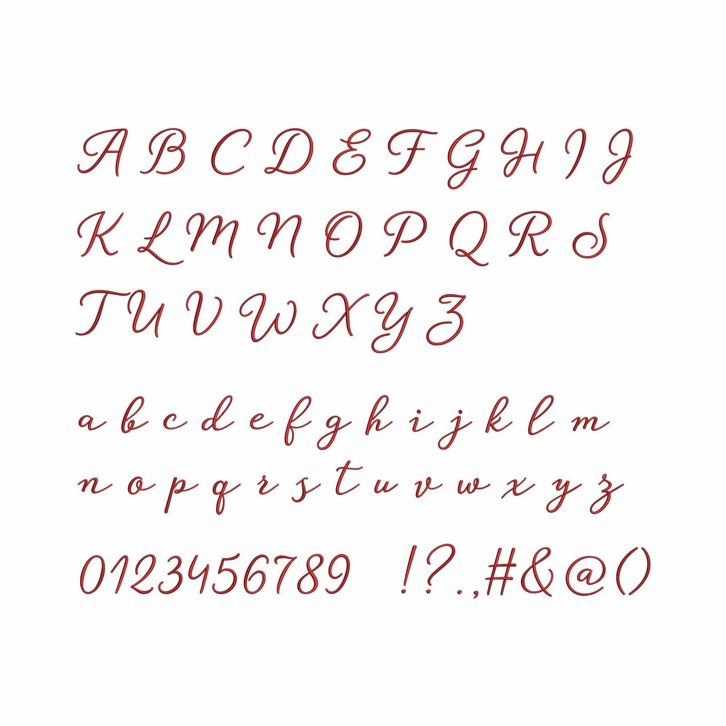 Perfect - Embroidery font