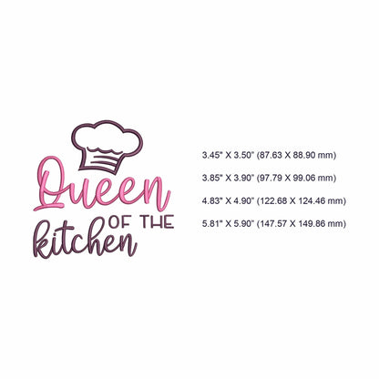 Queen of the kitchen - Embroidery design