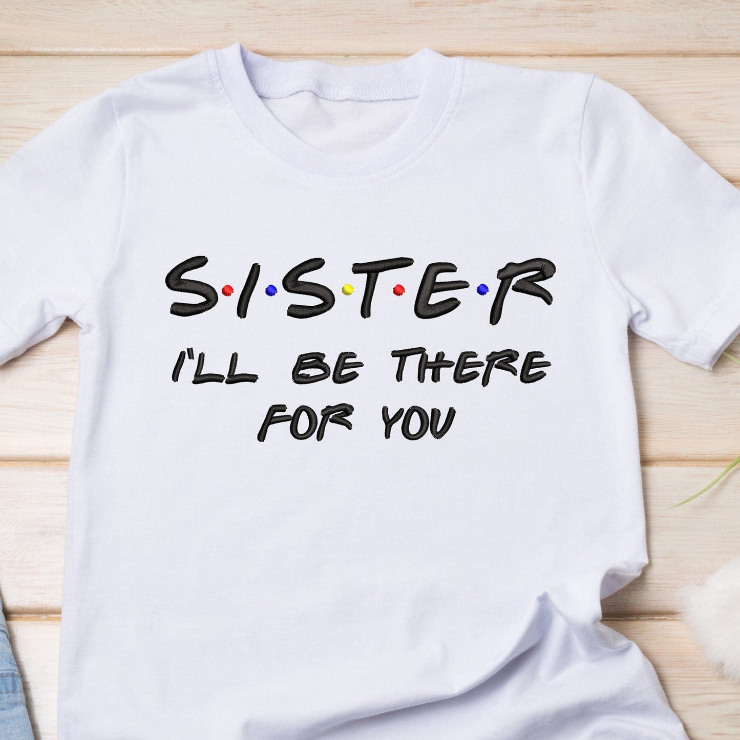 Sister team - Embroidery design